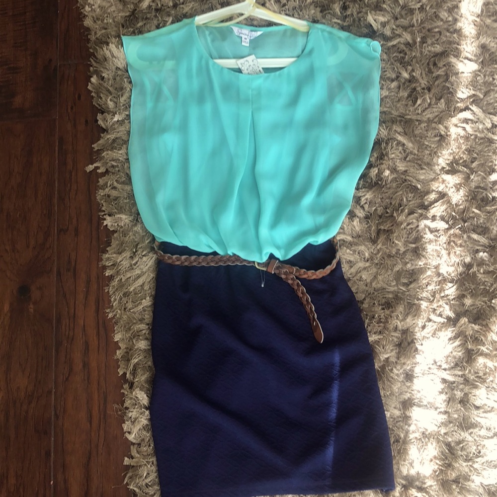 Skirt part is meant to be fitted and top is lose